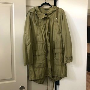 Long Topshop Green Utility Jacket